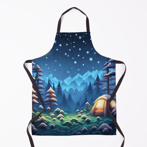 Item preview, Pixel Art Moonlight Camping designed and sold by VeiledVision.