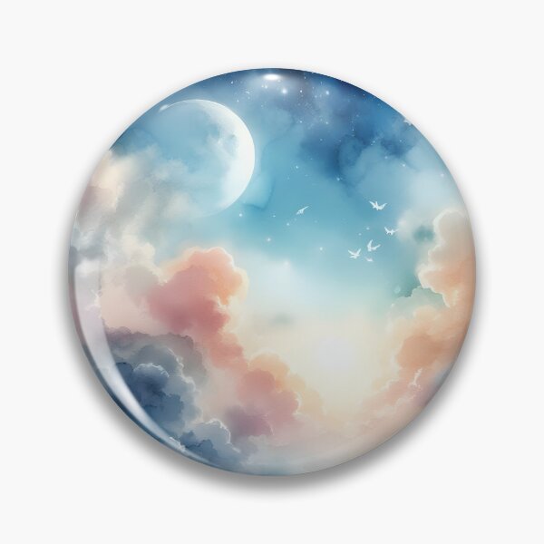 Item preview, Dreamy Watercolor Sky - Watercolor Clouds - Fantasy Watercolor Sky designed and sold by stylishdzign.