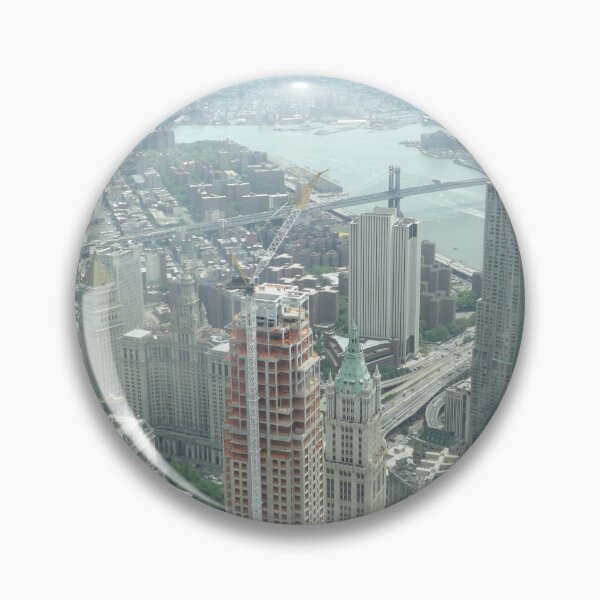 Item preview, Aerial View of  Lower Manhattan, Manhattan, Brooklyn Bridges, New York City  designed and sold by lenspiro.