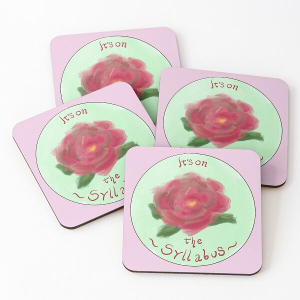 Item preview, It's on the syllabus (rose) designed and sold by Olivia V. Ambrogio.