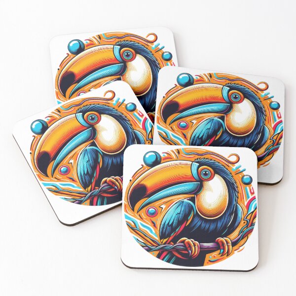 Item preview, Funny animal emblem toucan designed and sold by Expressions-Sel.