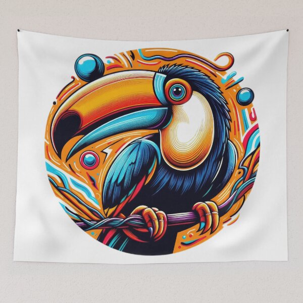 Item preview, Funny animal emblem toucan designed and sold by Expressions-Sel.
