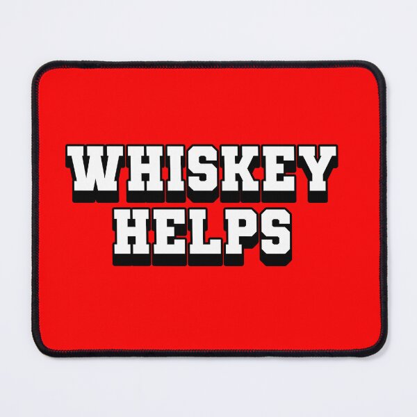 Item preview, Whiskey Helps - Humorous Illustration for Bourbon Enthusiasts designed and sold by ObjCrea123.
