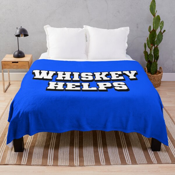Item preview, Whiskey Helps - Humorous Illustration for Bourbon Enthusiasts designed and sold by ObjCrea123.