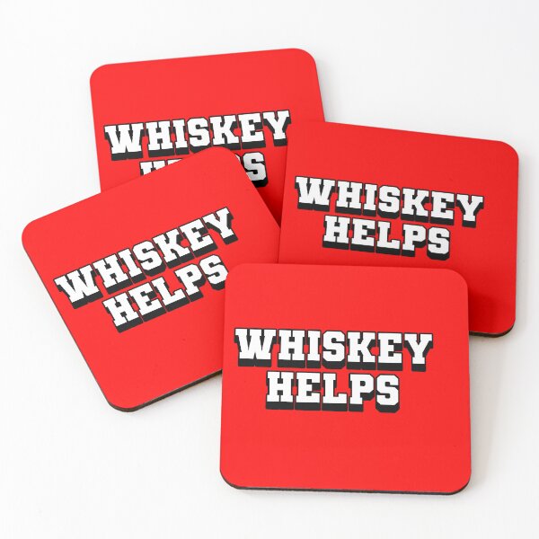 Item preview, Whiskey Helps - Humorous Illustration for Bourbon Enthusiasts designed and sold by ObjCrea123.