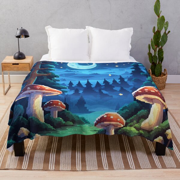 Item preview, Pixel Art Moonlight Forest designed and sold by VeiledVision.