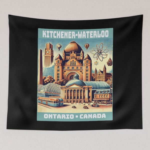 Item preview, Kitchener Waterloo Ontario Canada Vintage Travel designed and sold by Unitepeople.