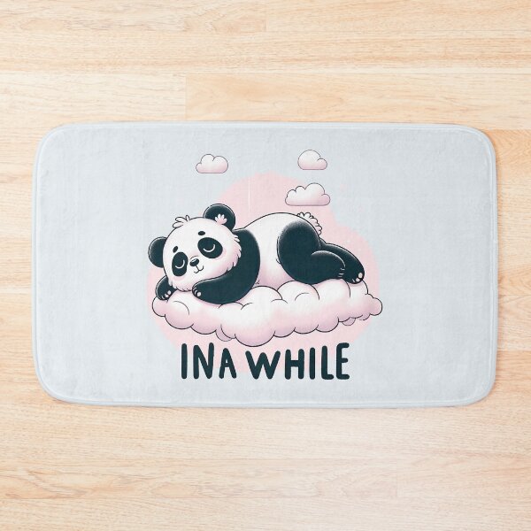 Item preview, Funny Lazy Panda "In A While" - Dreamy Panda Resting on Cloud Tee TShirt designed and sold by MAPDDesigns.