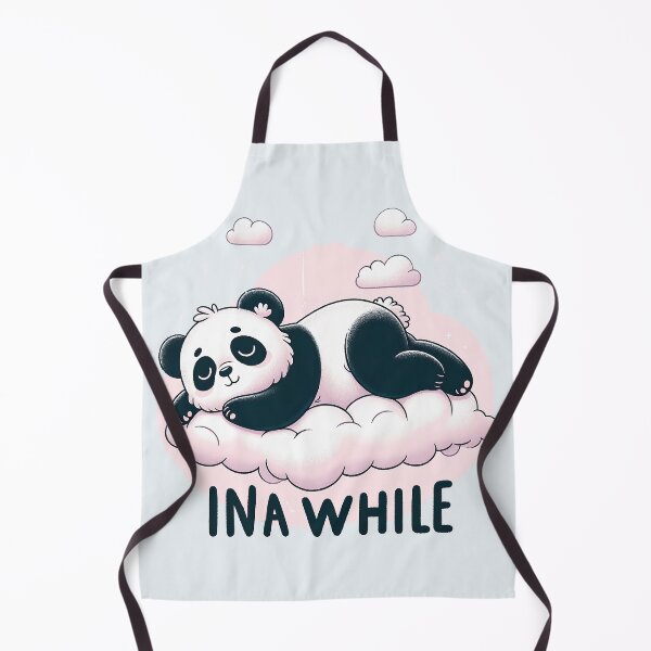 Item preview, Funny Lazy Panda "In A While" - Dreamy Panda Resting on Cloud Tee TShirt designed and sold by MAPDDesigns.