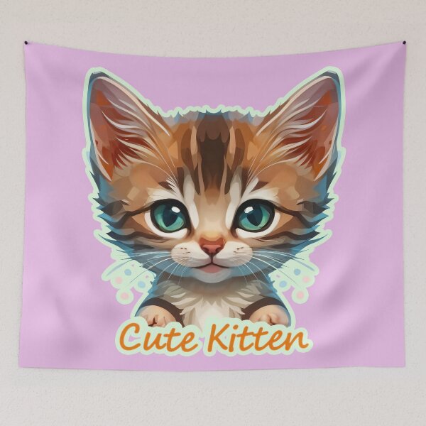 Item preview, Cute Kitten designed and sold by Delemore Art.
