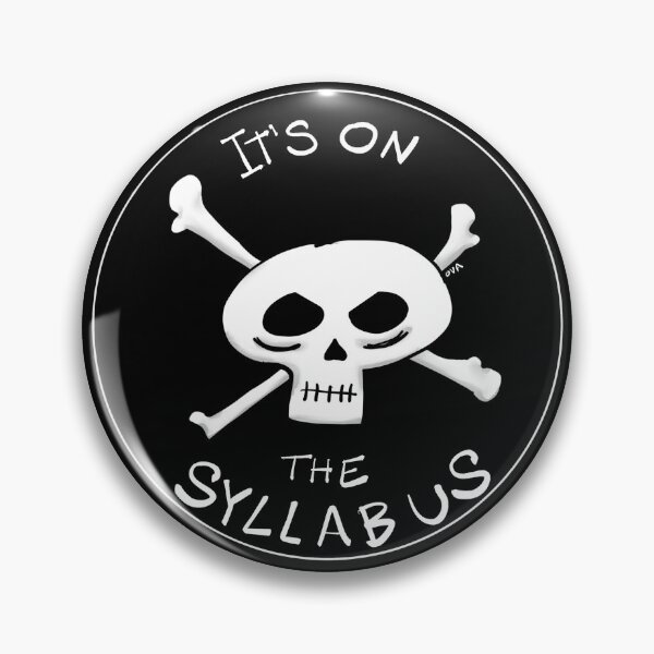 Item preview, It's on the syllabus (skull and crossbones) designed and sold by Olivia V. Ambrogio.
