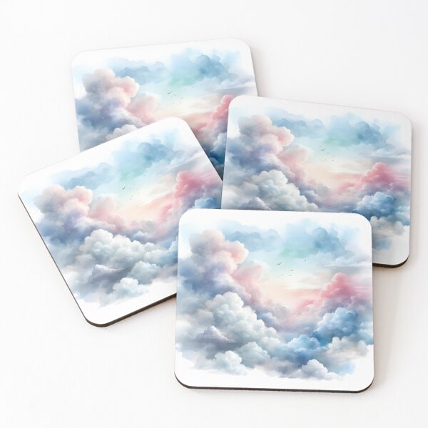 Item preview, Dreamy Watercolor Sky - Watercolor Clouds - Fantasy Watercolor Sky designed and sold by stylishdzign.