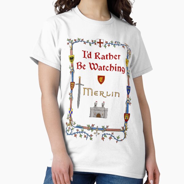 Item preview, I'd Rather be watching Merlin designed and sold by BarrowmanAngel.