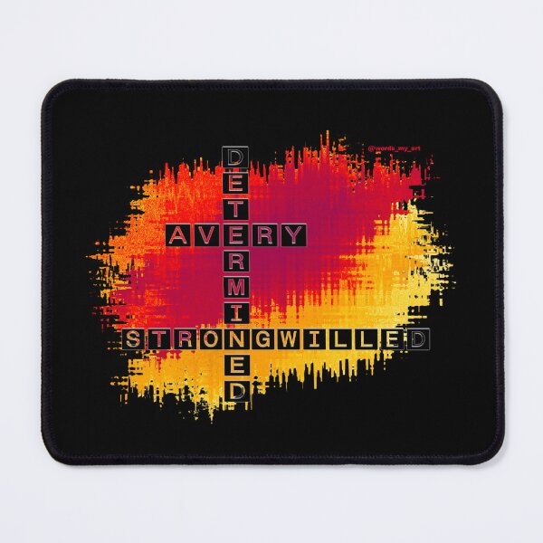 Item preview, Avery, Determined and Strongwilled, crossword designed and sold by words-my-art.