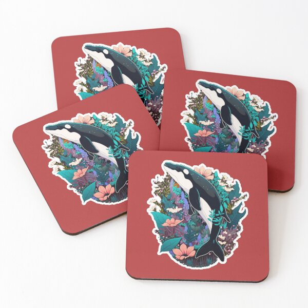Item preview, A Jumping Orca illustration designed and sold by ZooStateofMind.