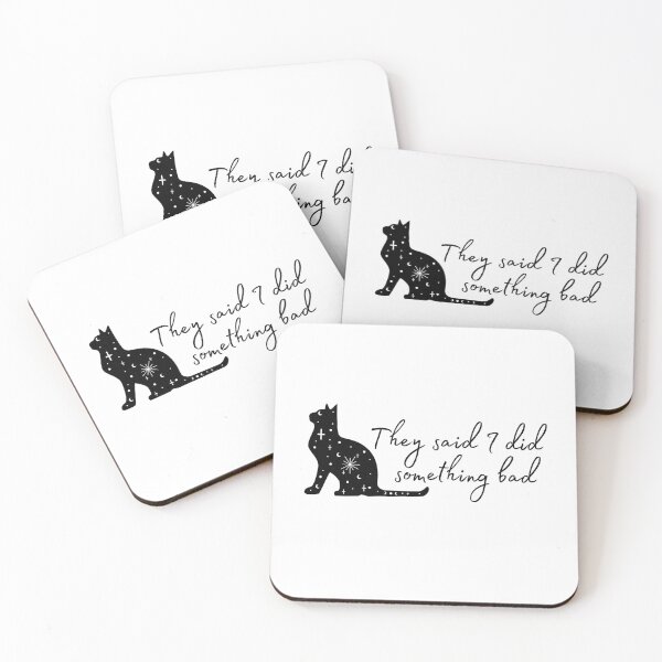 Item preview, I Did Something Bad Lyrics  - Black Cat designed and sold by Samantha Kelly.