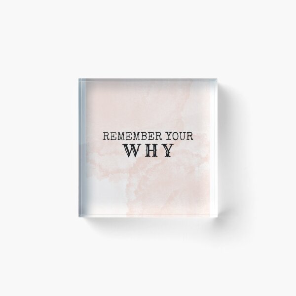 Item preview, Remember Your Why on pink marble designed and sold by Ideas-BYDESiGN.