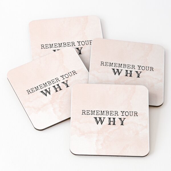 Item preview, Remember Your Why on pink marble designed and sold by Ideas-BYDESiGN.