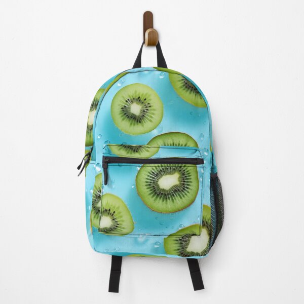 Item preview, Kiwi slices on light blue background designed and sold by Zhaphiraccu.