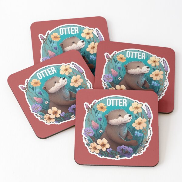 Item preview, Water Colour Otter illustration designed and sold by ZooStateofMind.