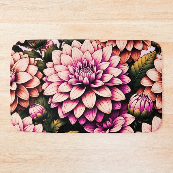 Item preview, Sherbet Dahlias designed and sold by MapleandHoney.