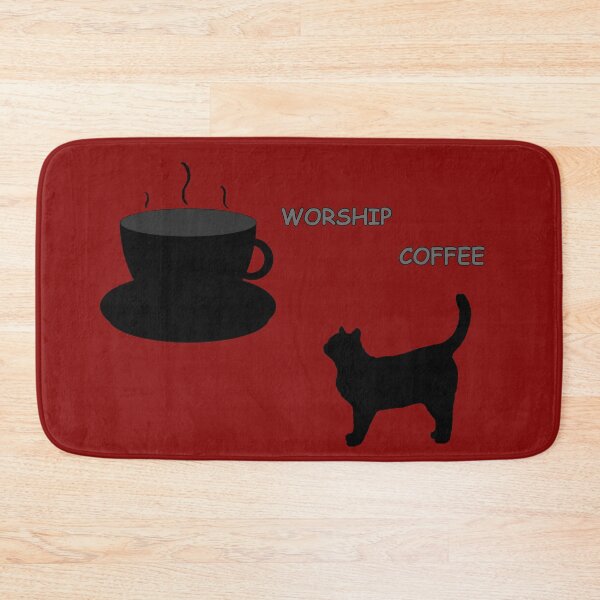 Item preview, worship coffee cat designed and sold by paintingshouse0.
