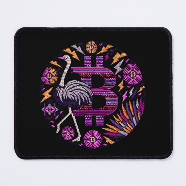 Item preview, $NOSS "Ostrich Lightning Dance: BTC's Purple Aura" designed and sold by zzz888.