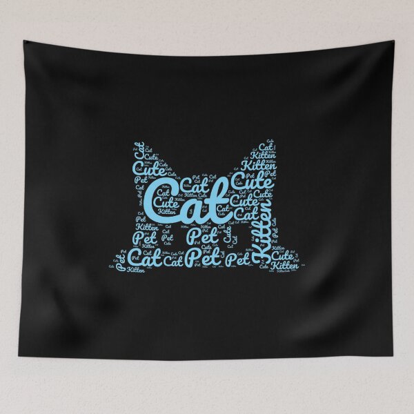 Item preview, Blue Cat Made of Words designed and sold by Promoc.