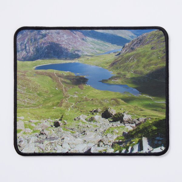 Item preview, View of Llyn Idwal in Snowdonia National Park designed and sold by WildsideArtShop.
