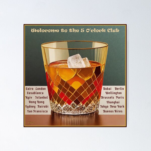 Item preview, Mid Century Series - 5 O'Clock Club designed and sold by Lee Hiller Designs.