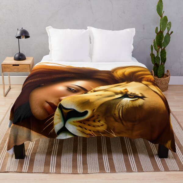 Item preview, Be Still, Lion and Woman, Rest, Religious, Encouraging designed and sold by Rhonda Brown.