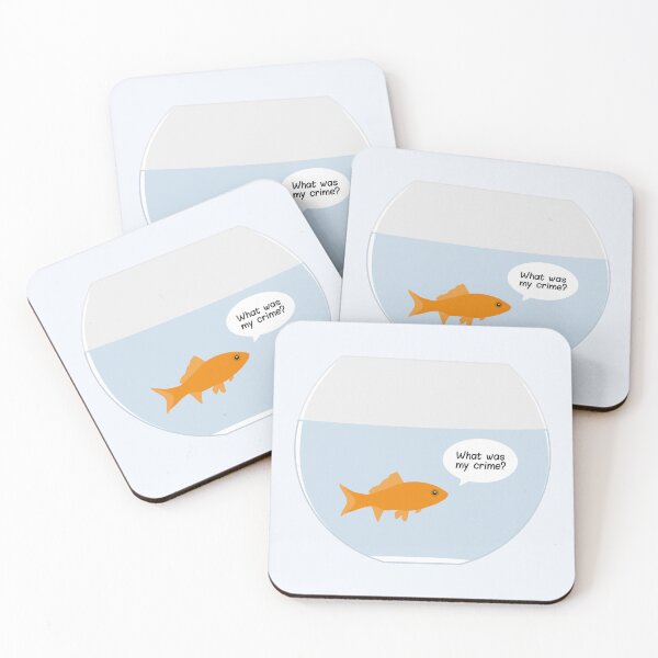 Item preview, Goldfish in a bowl What was my crime? designed and sold by GrassFedVegan.