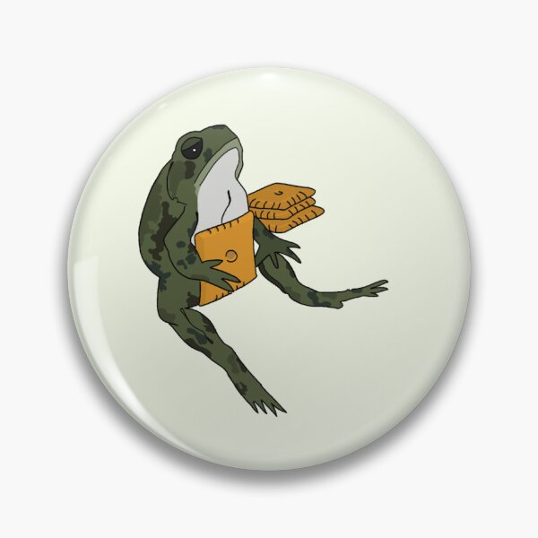 Item preview, frog holding cheez-it animal meme designed and sold by slaycentral.