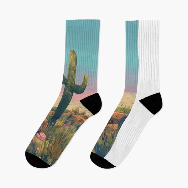Item preview, Saguaro Cactus in Desert Sun sq designed and sold by Viinde.