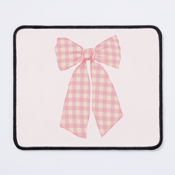 Item preview, Modern Pink Gingham Romantic Coquette Hair Bow designed and sold by pink-cowboy.
