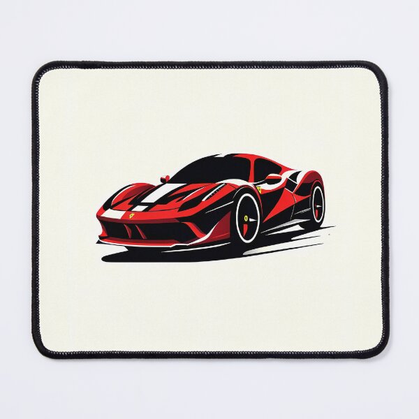 Item preview, Ferrari essence in red-black minimalism designed and sold by Juicingmania.