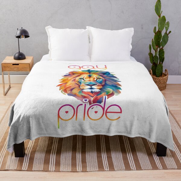 Item preview, Rainbow Pride King: LGBTQ+ Lion Design designed and sold by MillennialVibe.