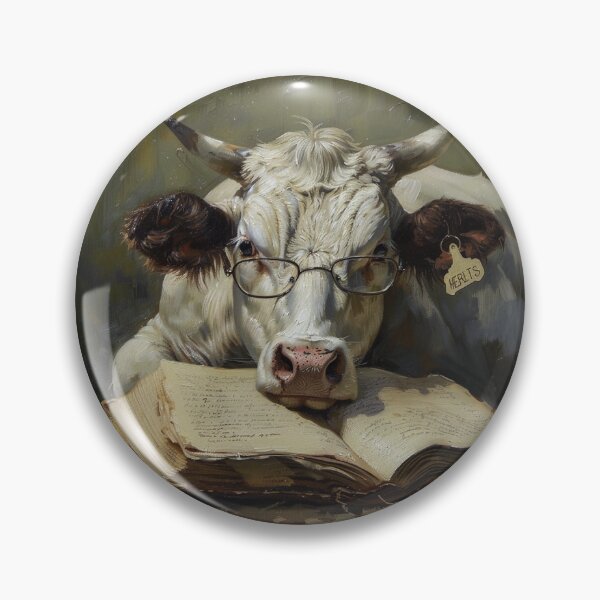Item preview, Moo-tivation cow with glasses designed and sold by Sarzel.
