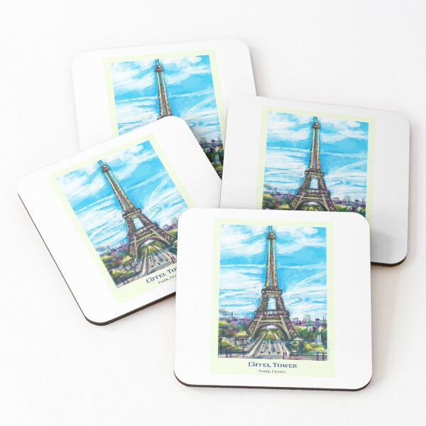 Item preview, Eiffel Tower (green) designed and sold by ARTbySofidz.