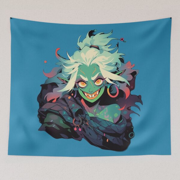 Item preview, Sinister Seduction: Orcish Demoness Luring with Deceptive Charm designed and sold by GruumchsGoods.