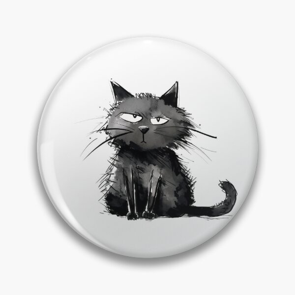 Item preview, Funny Black Cat designed and sold by UMakusia.