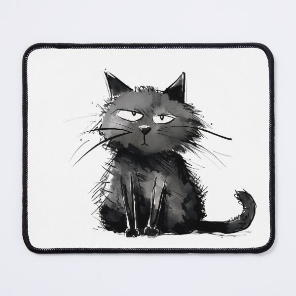 Item preview, Funny Black Cat designed and sold by UMakusia.