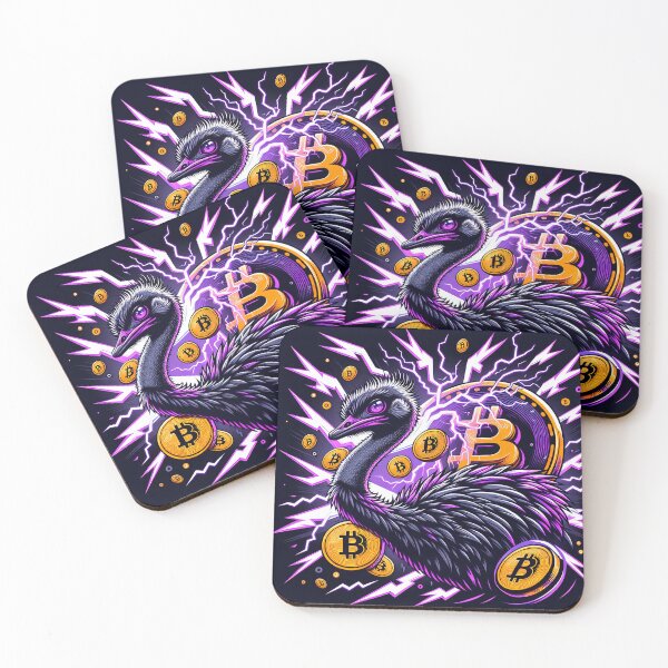 Item preview, $NOSS "Purple Thunder: Ostrich's Electric Run for BTC" designed and sold by zzz888.