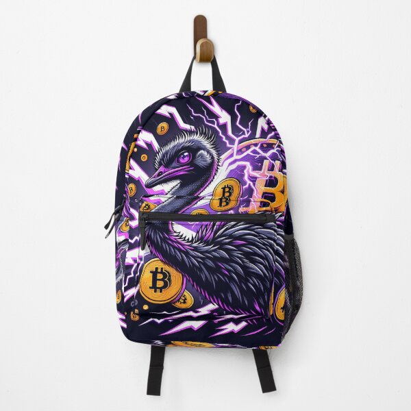 Item preview, $NOSS "Purple Thunder: Ostrich's Electric Run for BTC" designed and sold by zzz888.