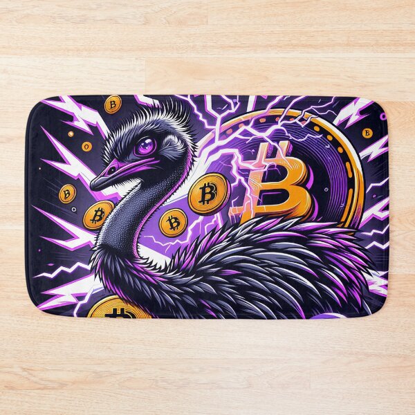 Item preview, $NOSS "Purple Thunder: Ostrich's Electric Run for BTC" designed and sold by zzz888.