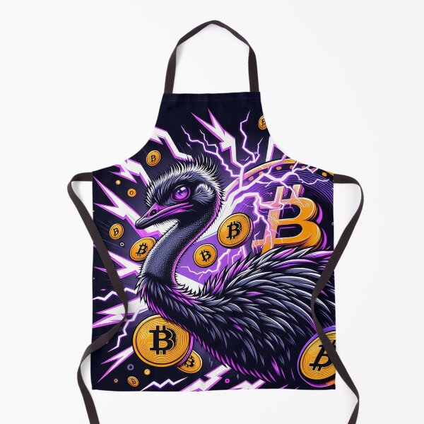 Item preview, $NOSS "Purple Thunder: Ostrich's Electric Run for BTC" designed and sold by zzz888.