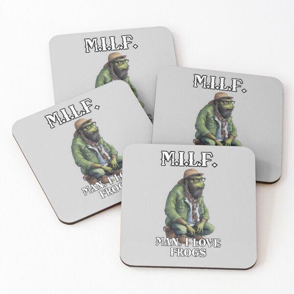 Item preview, MILF Frog: Quirky Amphibian Quote Design designed and sold by MillennialVibe.