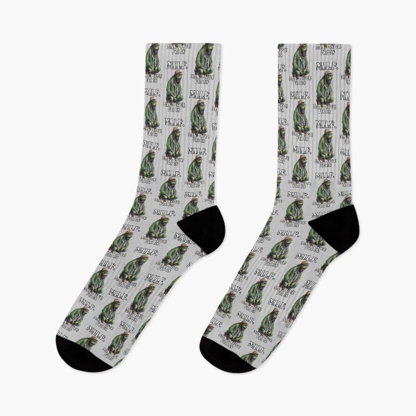 Item preview, MILF Frog: Quirky Amphibian Quote Design designed and sold by MillennialVibe.