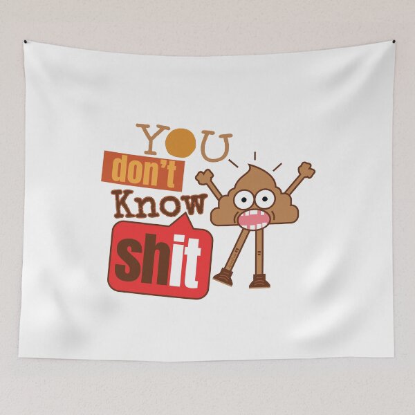Item preview, You dont know shit poop text message emoji face icon animation designed and sold by doseofwin.