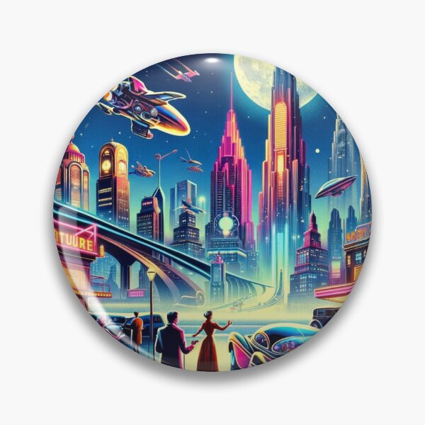 Item preview, Neon Dreams: A Retrofuturistic Vision designed and sold by VirtuArtVisions.
